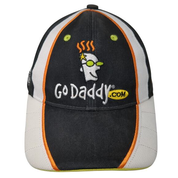 Go Daddy Strapback Baseball Cap Black One Size Adjustable Chase Authentics - Picture 1 of 9